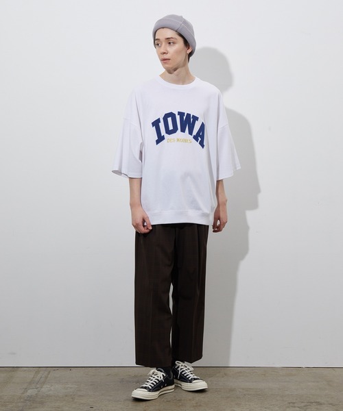 JUNRED(ジュンレッド)の「ワッペンカレッジルーズTEE(Tシャツ/カットソー・メンズ・ホワイト/グリーン・M/L)」の19枚目の写真