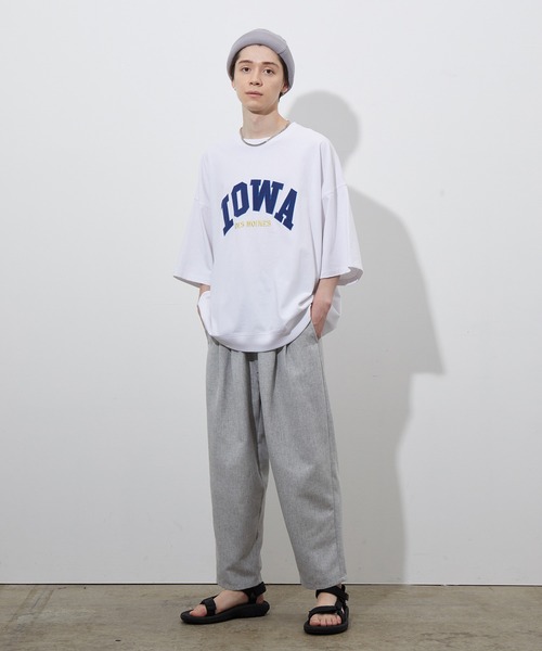 JUNRED(ジュンレッド)の「ワッペンカレッジルーズTEE(Tシャツ/カットソー・メンズ・ホワイト/グリーン・M/L)」の8枚目の写真