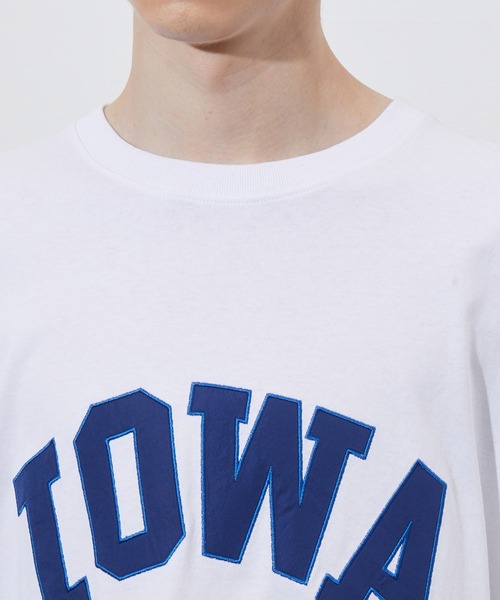 JUNRED(ジュンレッド)の「ワッペンカレッジルーズTEE(Tシャツ/カットソー・メンズ・ホワイト/グリーン・M/L)」の6枚目の写真