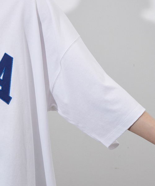 JUNRED(ジュンレッド)の「ワッペンカレッジルーズTEE(Tシャツ/カットソー・メンズ・ホワイト/グリーン・M/L)」の11枚目の写真