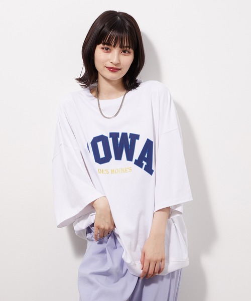 JUNRED(ジュンレッド)の「ワッペンカレッジルーズTEE(Tシャツ/カットソー・メンズ・ホワイト/グリーン・M/L)」の22枚目の写真