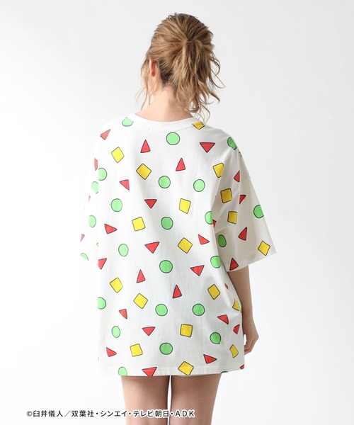 Honeys（ハニーズ）の「クレヨンしんちゃんＴ（Tシャツ/カットソー・レディース・オフホワイト/ミント・SS/L/M/S）」の8枚目の写真