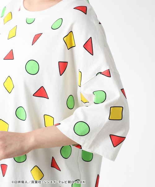 Honeys（ハニーズ）の「クレヨンしんちゃんＴ（Tシャツ/カットソー・レディース・オフホワイト/ミント・SS/L/M/S）」の10枚目の写真