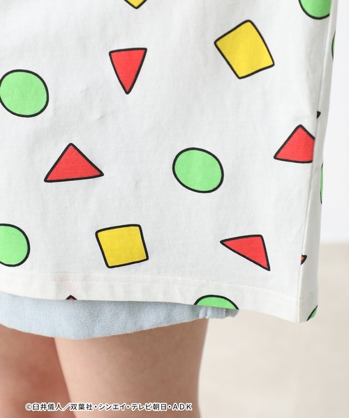 Honeys（ハニーズ）の「クレヨンしんちゃんＴ（Tシャツ/カットソー・レディース・オフホワイト/ミント・SS/L/M/S）」の11枚目の写真