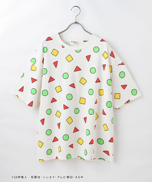 Honeys（ハニーズ）の「クレヨンしんちゃんＴ（Tシャツ/カットソー・レディース・オフホワイト/ミント・SS/L/M/S）」の14枚目の写真