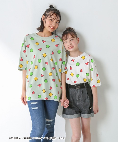 Honeys（ハニーズ）の「クレヨンしんちゃんＴ（Tシャツ/カットソー・レディース・オフホワイト/ミント・SS/L/M/S）」の16枚目の写真