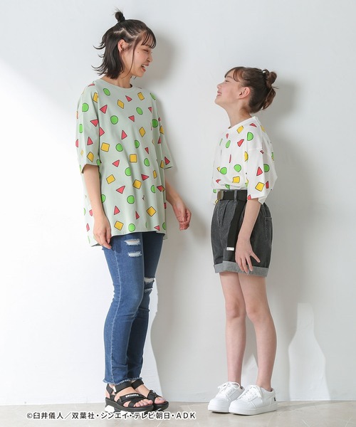 Honeys（ハニーズ）の「クレヨンしんちゃんＴ（Tシャツ/カットソー・レディース・オフホワイト/ミント・SS/L/M/S）」の17枚目の写真