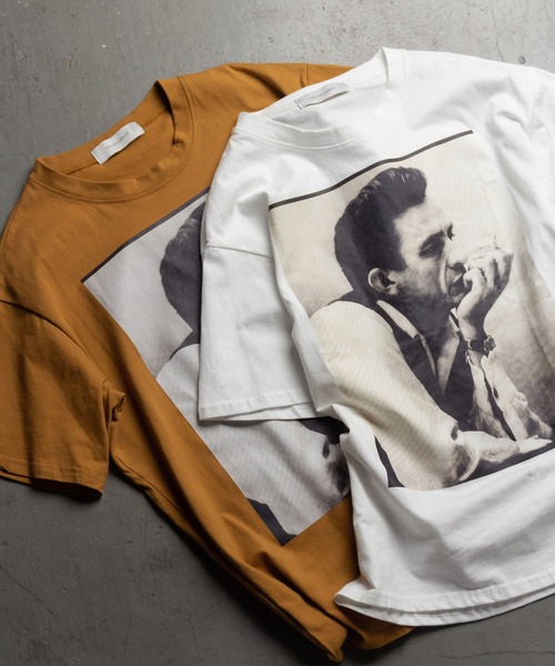 me+em select（ミームセレクト）の「フォトプリントオーバーサイズTシャツ（Tシャツ/カットソー・レディース・ブラウン/ホワイト・FREE）」の2枚目の写真