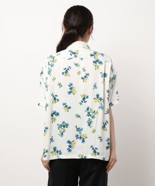 GRANDMA MAMA DAUGHTER（グランマママドーター）の「∴【GRANDMA MAMA DAUGHTER / グランママドーター】レギュラーカラーワイドシャツ GS811881（シャツ/ブラウス・レディース・ホワイト/ブラック・1/0）」の15枚目の写真