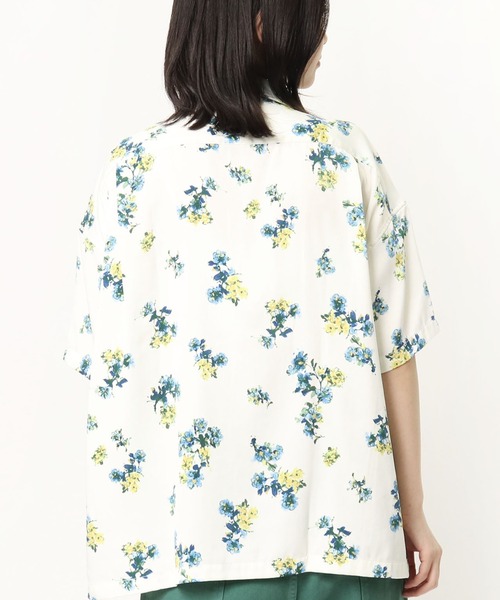 GRANDMA MAMA DAUGHTER（グランマママドーター）の「∴【GRANDMA MAMA DAUGHTER / グランママドーター】レギュラーカラーワイドシャツ GS811881（シャツ/ブラウス・レディース・ホワイト/ブラック・1/0）」の8枚目の写真