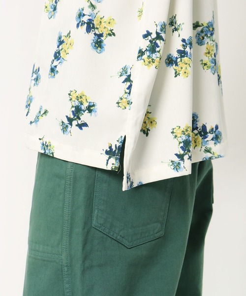 GRANDMA MAMA DAUGHTER（グランマママドーター）の「∴【GRANDMA MAMA DAUGHTER / グランママドーター】レギュラーカラーワイドシャツ GS811881（シャツ/ブラウス・レディース・ホワイト/ブラック・1/0）」の11枚目の写真