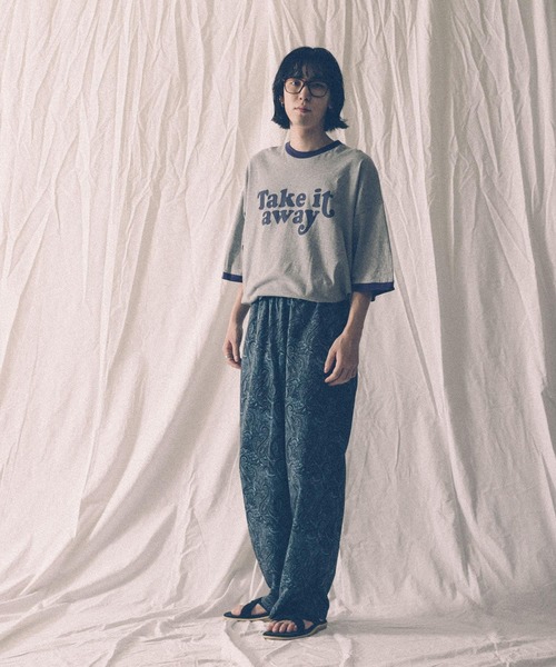 VOTE MAKE NEW CLOTHES(ボートメイクニュークローズ)の「『別注』VOTE MAKE NEW CLOTHES×URiD BIG RINGER TEE(Tシャツ/カットソー・メンズ・ホワイト/ネイビー/ブラウン・FREE)」の6枚目の写真
