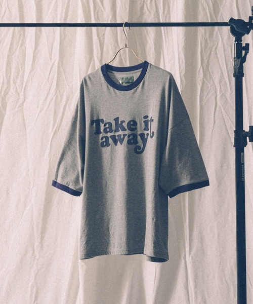 VOTE MAKE NEW CLOTHES(ボートメイクニュークローズ)の「『別注』VOTE MAKE NEW CLOTHES×URiD BIG RINGER TEE(Tシャツ/カットソー・メンズ・ホワイト/ネイビー/ブラウン・FREE)」の7枚目の写真