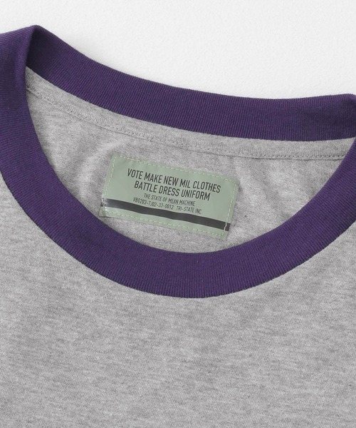 VOTE MAKE NEW CLOTHES(ボートメイクニュークローズ)の「『別注』VOTE MAKE NEW CLOTHES×URiD BIG RINGER TEE(Tシャツ/カットソー・メンズ・ホワイト/ネイビー/ブラウン・FREE)」の14枚目の写真