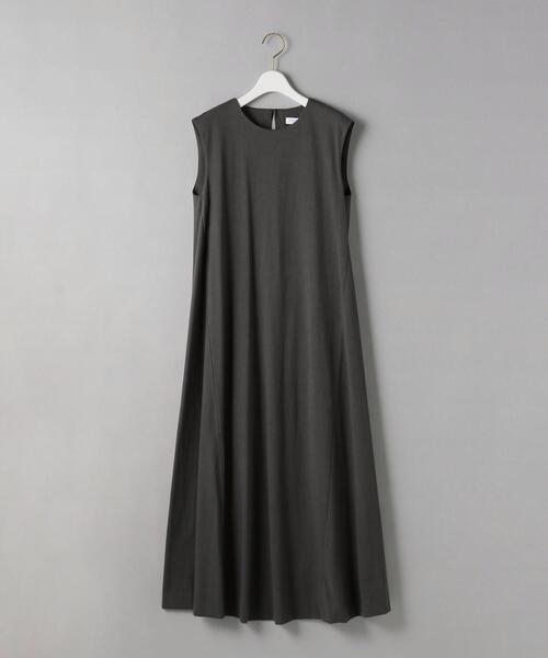 BEAUTY&YOUTH UNITED ARROWS(ビューティーアンドユースユナイテッドアローズ)の「BY バックタック ノースリーブボリュームマキシワンピース(ワンピース・レディース・ダークグリーン/オレンジ系その他/ダークグレー・FREE)」の13枚目の写真