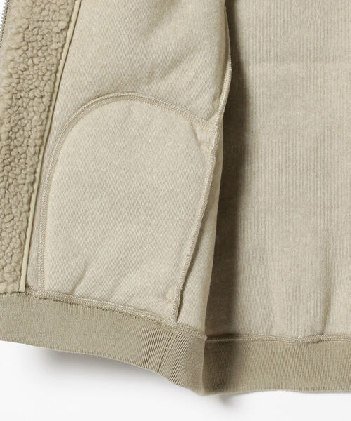 Ray BEAMS（レイビームス）の「GYMPHLEX / ボア ジップ フード ベスト（ベスト・レディース・ブラック/シルバー・14/16）」の13枚目の写真