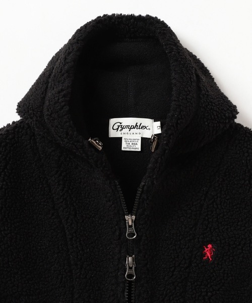 Ray BEAMS（レイビームス）の「GYMPHLEX / ボア ジップ フード ベスト（ベスト・レディース・ブラック/シルバー・14/16）」の20枚目の写真