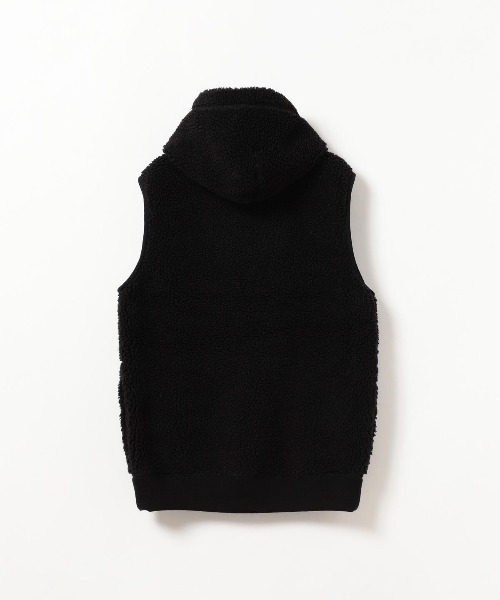 Ray BEAMS（レイビームス）の「GYMPHLEX / ボア ジップ フード ベスト（ベスト・レディース・ブラック/シルバー・14/16）」の22枚目の写真