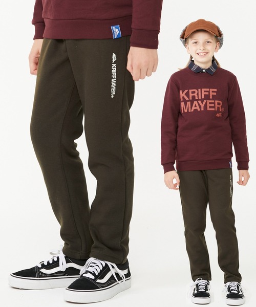 KRIFF MAYER Kid's Collection（クリフメイヤーキッズコレクション）の「裏シャギーパンツ（スウェットパンツ・キッズ・チャコール/ブラック/ネイビー/グレー/カーキ/レンガ・130/150/170/120/140/160）」の13枚目の写真