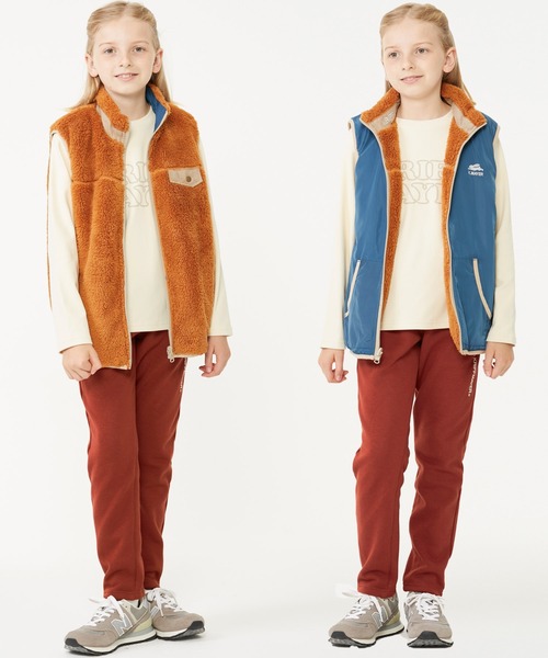 KRIFF MAYER Kid's Collection（クリフメイヤーキッズコレクション）の「裏シャギーパンツ（スウェットパンツ・キッズ・チャコール/ブラック/ネイビー/グレー/カーキ/レンガ・130/150/170/120/140/160）」の16枚目の写真