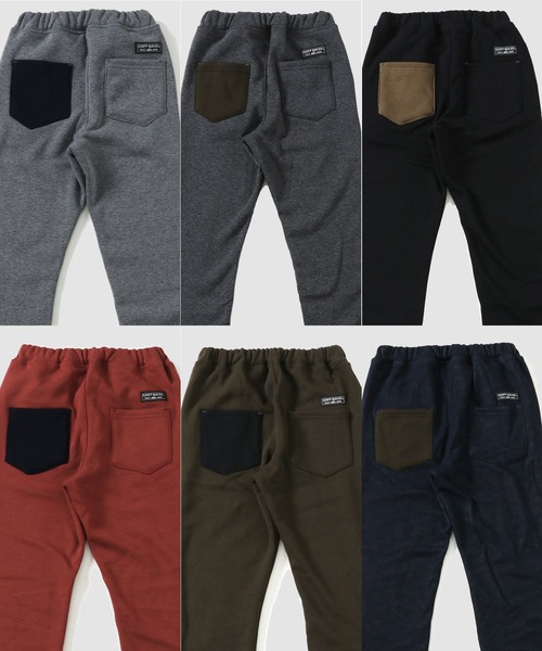 KRIFF MAYER Kid's Collection（クリフメイヤーキッズコレクション）の「裏シャギーパンツ（スウェットパンツ・キッズ・チャコール/ブラック/ネイビー/グレー/カーキ/レンガ・130/150/170/120/140/160）」の12枚目の写真