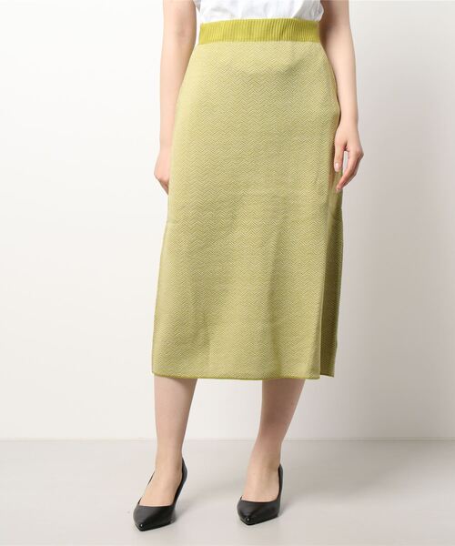 JUGLANS(ユグランス)の「☆ ヘリンボーン柄ニットスカート(スカート・レディース・ブラック/グリーン/ブラウン・FREE)」の17枚目の写真
