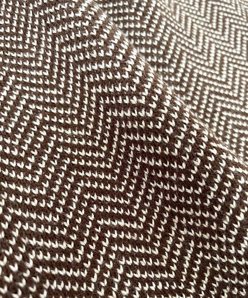 JUGLANS(ユグランス)の「☆ ヘリンボーン柄ニットスカート(スカート・レディース・ブラック/グリーン/ブラウン・FREE)」の12枚目の写真