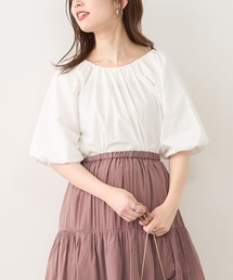 natural couture | 【WEB限定カラー有り】ボリュームスリーブ2WAYギャザーブラウス(シャツ/ブラウス)