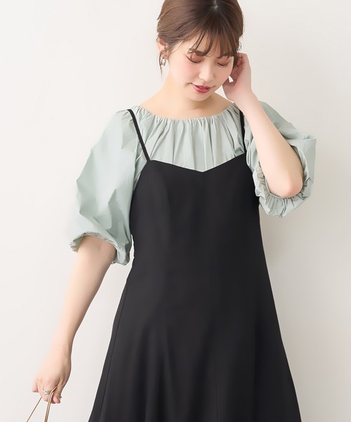 natural couture（ナチュラルクチュール）の「【WEB限定カラー有り】ボリュームスリーブ2WAYギャザーブラウス（シャツ/ブラウス・レディース・ブラック/ブラウン/オフホワイト/ピンク/ミント・FREE）」の17枚目の写真