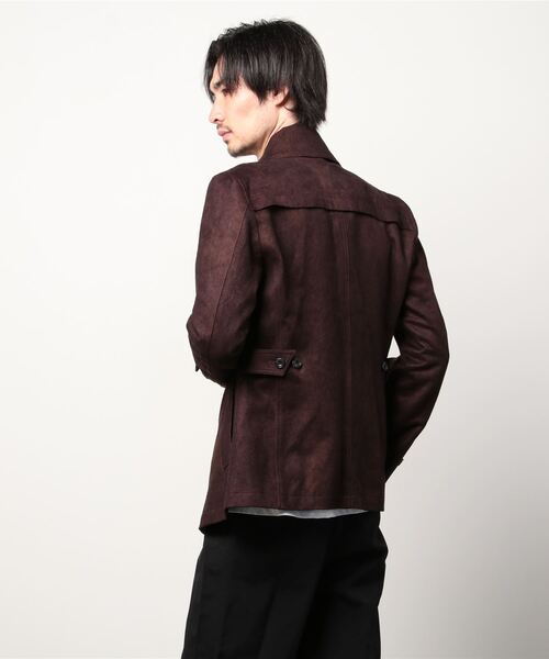 TORNADO MART(トルネードマート)の「TORNADO MART∴T/Cスエード返し衿ジャケット(テーラードジャケット・メンズ・ダークパープル/ブラック/オフホワイト・LARGE/MEDIUM/LL)」の5枚目の写真