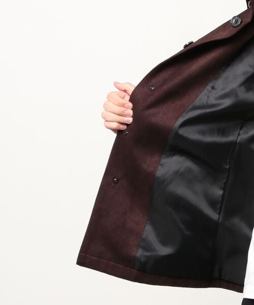 TORNADO MART(トルネードマート)の「TORNADO MART∴T/Cスエード返し衿ジャケット(テーラードジャケット・メンズ・ダークパープル/ブラック/オフホワイト・LARGE/MEDIUM/LL)」の6枚目の写真