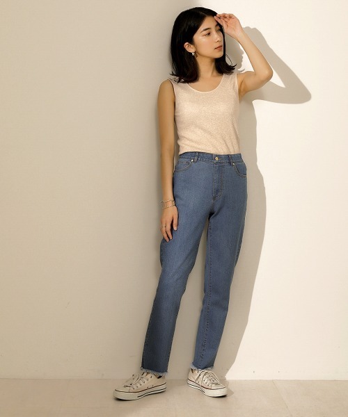 Bou Jeloud（ブージュルード）の「【前後２ＷＡＹ】リバーシブルタンクトップ（Tシャツ/カットソー・レディース・ブラック/ブラウン/グレー/アイボリー・38）」の15枚目の写真