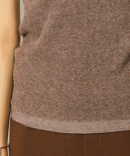 Bou Jeloud（ブージュルード）の「【前後２ＷＡＹ】リバーシブルタンクトップ（Tシャツ/カットソー・レディース・ブラック/ブラウン/グレー/アイボリー・38）」の21枚目の写真