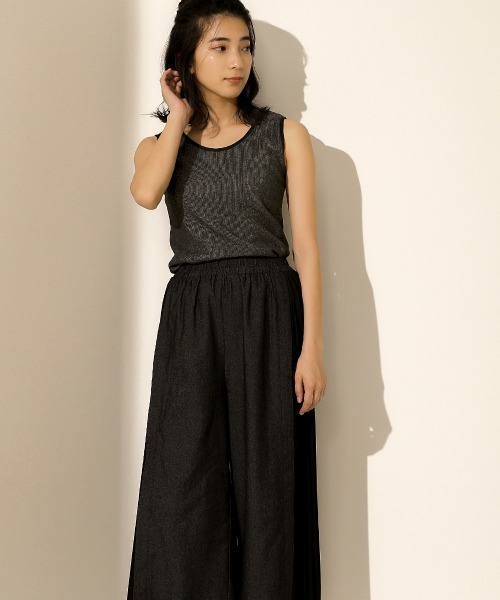 Bou Jeloud（ブージュルード）の「【前後２ＷＡＹ】リバーシブルタンクトップ（Tシャツ/カットソー・レディース・ブラック/ブラウン/グレー/アイボリー・38）」の20枚目の写真