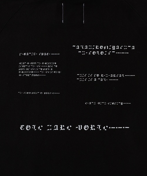 TAKAHIROMIYASHITATheSoloIst.(タカヒロミヤシタザソロイスト)の「oversized geometric morse code hoodie.(パーカー・メンズ・ホワイト/ブラック・46/44/48)」の4枚目の写真