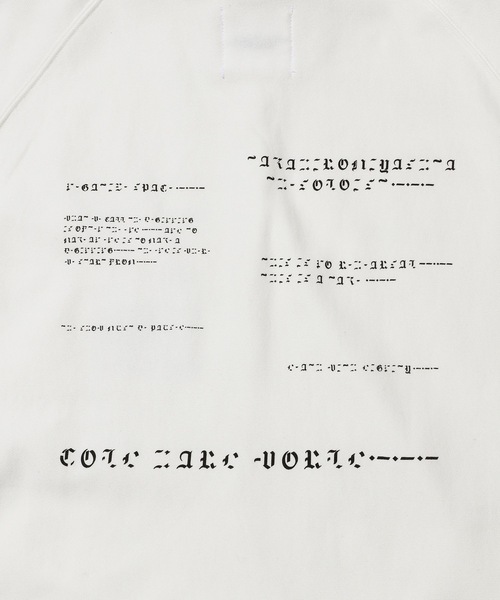 TAKAHIROMIYASHITATheSoloIst.(タカヒロミヤシタザソロイスト)の「oversized geometric morse code hoodie.(パーカー・メンズ・ホワイト/ブラック・46/44/48)」の3枚目の写真