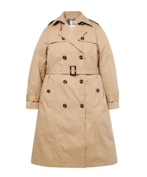 Barbour（バブアー）の「LADIES GLENDEVON SHOWERPROOF（トレンチコート・レディース・ネイビー/ベージュ・8/10）」の2枚目の写真