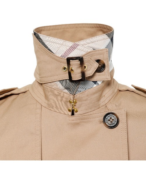 Barbour（バブアー）の「LADIES GLENDEVON SHOWERPROOF（トレンチコート・レディース・ネイビー/ベージュ・8/10）」の10枚目の写真
