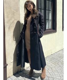 フレアデザイントレンチコート