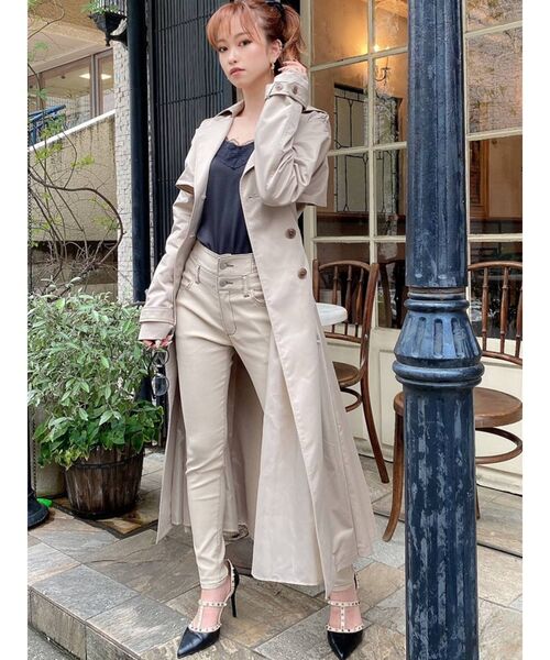 RESEXXY（リゼクシー）の「フレアデザイントレンチコート（トレンチコート・レディース・ブラック/ベージュ/ブラウン・FREE）」の11枚目の写真