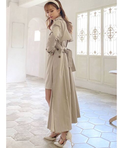 RESEXXY（リゼクシー）の「フレアデザイントレンチコート（トレンチコート・レディース・ブラック/ベージュ/ブラウン・FREE）」の20枚目の写真