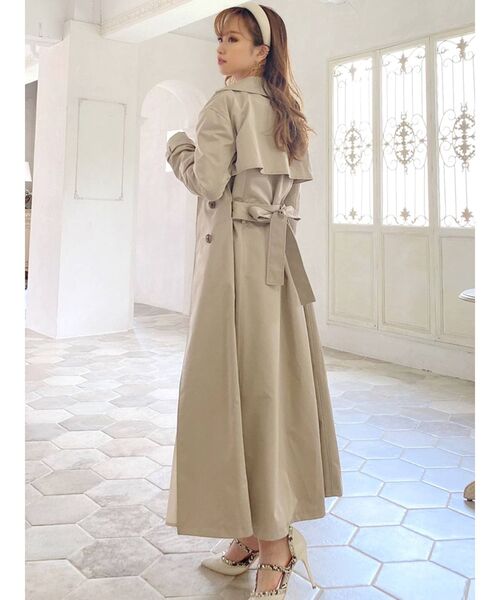 RESEXXY（リゼクシー）の「フレアデザイントレンチコート（トレンチコート・レディース・ブラック/ベージュ/ブラウン・FREE）」の21枚目の写真