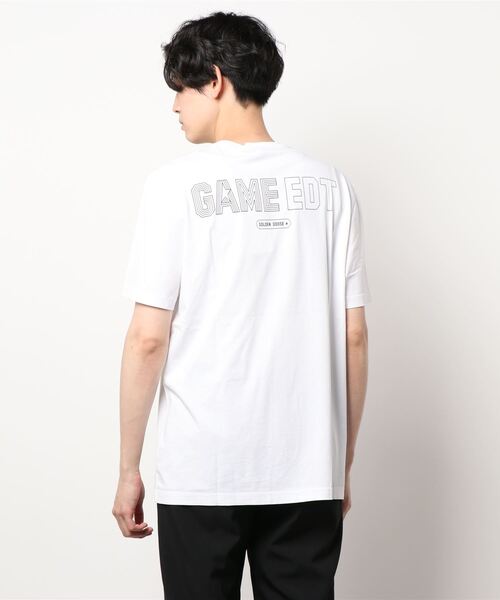GOLDEN GOOSE（ゴールデングース）の「GOLDEN GOOSE T-shirt Game EDT Capsule Collection with contrasting logo（Tシャツ/カットソー・メンズ・ホワイト系その他/ブラック系その他・X-SMALL/LARGE/MEDIUM/X-LARGE/SMALL）」の4枚目の写真