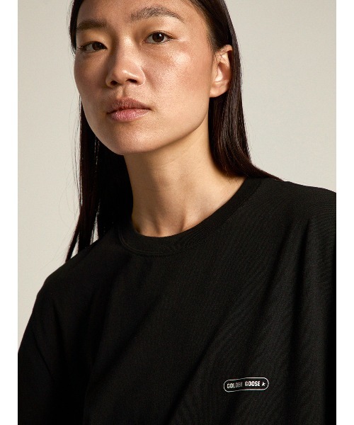 GOLDEN GOOSE（ゴールデングース）の「GOLDEN GOOSE T-shirt Game EDT Capsule Collection with contrasting logo（Tシャツ/カットソー・メンズ・ホワイト系その他/ブラック系その他・X-SMALL/LARGE/MEDIUM/X-LARGE/SMALL）」の5枚目の写真