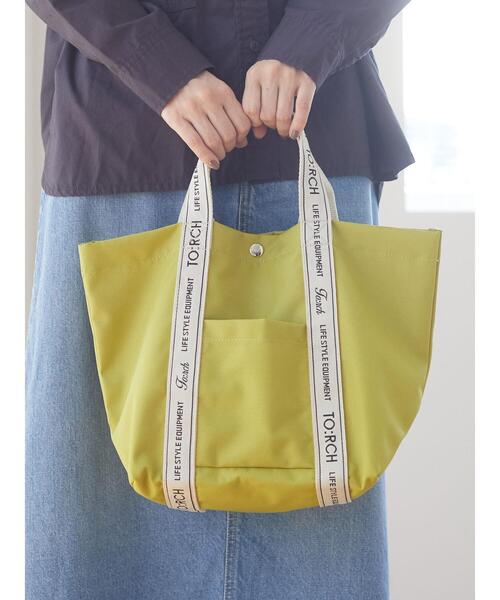 Green Parks(グリーンパークス)の「・TORCH 2WAYトートM*(トートバッグ・レディース・グリーン/ブラック/ベージュ・FREE)」の7枚目の写真