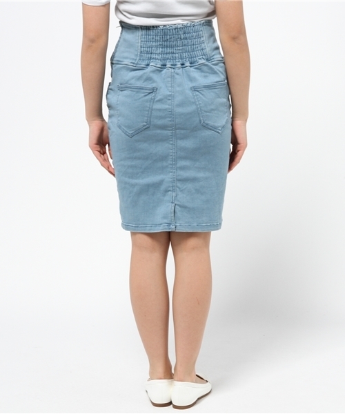 WEGO(ウィゴー)の「WEGO/レースアップペンシルスカート(デニムスカート・レディース・インディゴブルー/ライトインディゴブルー・FREE)」の10枚目の写真