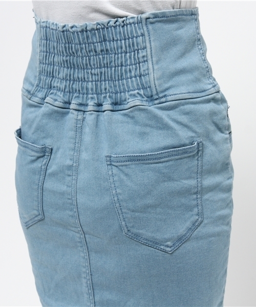 WEGO(ウィゴー)の「WEGO/レースアップペンシルスカート(デニムスカート・レディース・インディゴブルー/ライトインディゴブルー・FREE)」の12枚目の写真