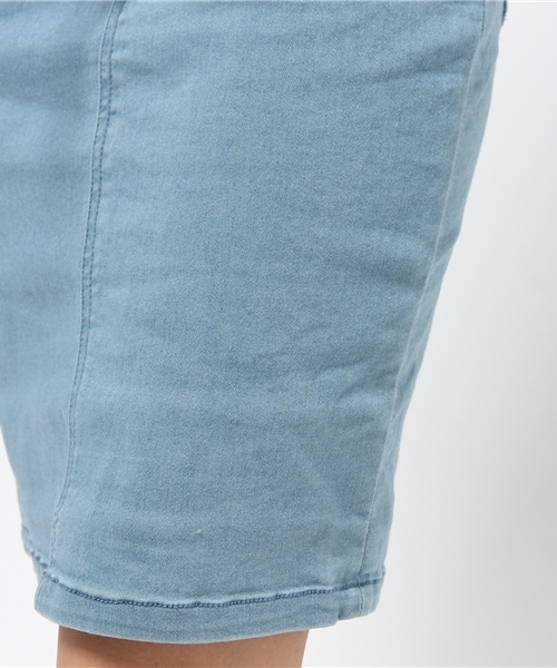 WEGO(ウィゴー)の「WEGO/レースアップペンシルスカート(デニムスカート・レディース・インディゴブルー/ライトインディゴブルー・FREE)」の3枚目の写真