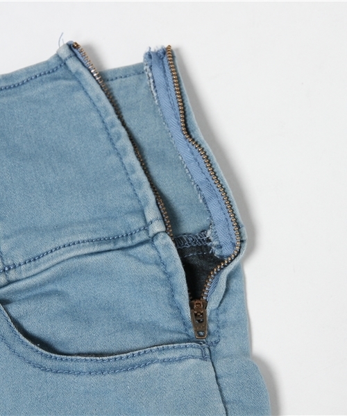 WEGO(ウィゴー)の「WEGO/レースアップペンシルスカート(デニムスカート・レディース・インディゴブルー/ライトインディゴブルー・FREE)」の4枚目の写真