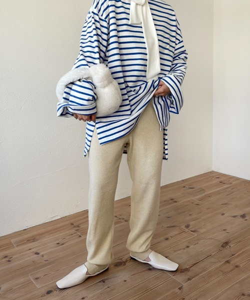 wee9s（ウィークス）の「square toe flat shoes / スクエアトゥフラットシューズパンプス（ローファー・レディース・ホワイト/ブラック・24.5cm/23.5cm/24cm/23.0cm/23cm）」の16枚目の写真